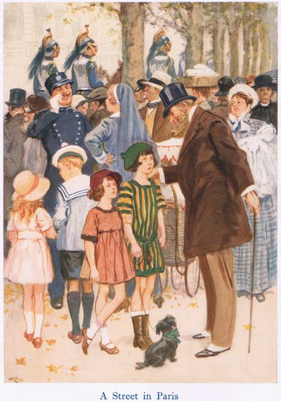 Eine Straße in Paris von Gordon Frederick Browne